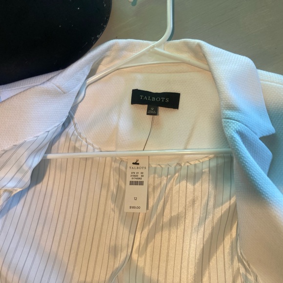 NWT Talbots Cream Blazer Classic Notched Lapel - Picture 9 of 11